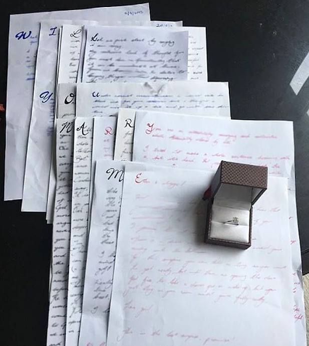 Böyle evlilik teklifi görülmedi mektupları bir araya getirince... - Resim: 3