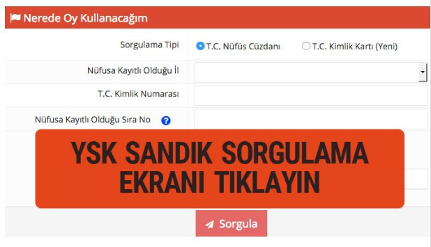 YSK seçmen sandık sorgu ekranı (Referandumda nerede oy kullanacağım?) - Resim: 3