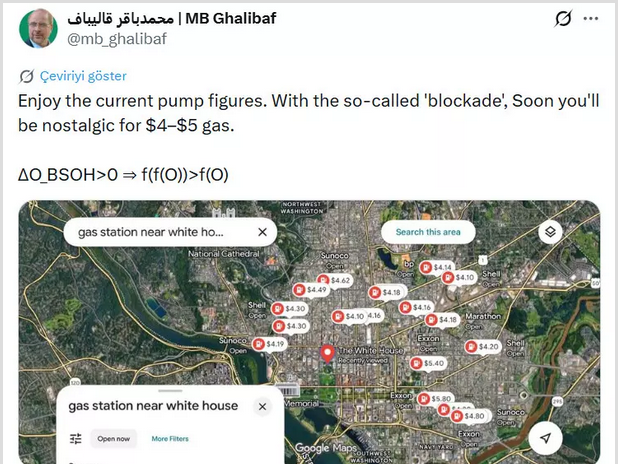Korkulan oldu abluka petrol fiyatlarını u&ccedil;urdu! İran'dan tadını &ccedil;ıkarın paylaşımı - Resim: 1