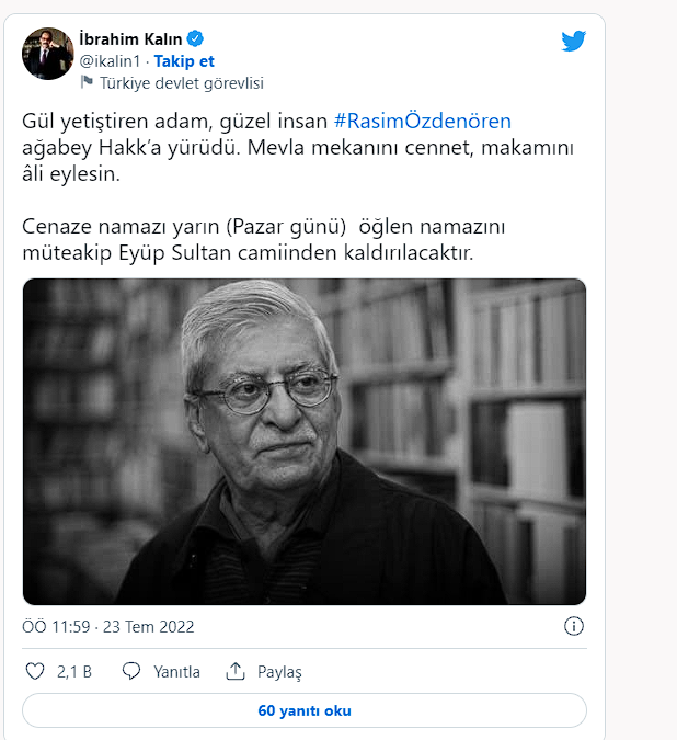 Türk edebiyatının usta yazarı Rasim Özdenören hayatını kaybetti - Resim: 1