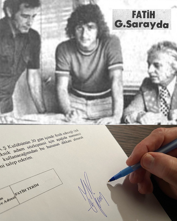 Fatih Terim'den Galatasaray'a son imza paylaşımlı veda - Resim: 0