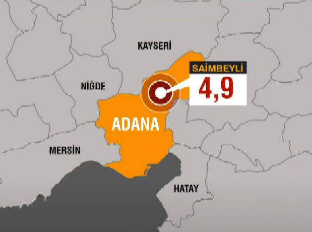 Adana'da 4.9 büyüklüğünde deprem meydana geldi - Resim: 0