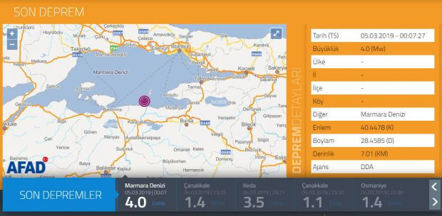 Marmara'da korkutan deprem! İstanbul da sallandı - Resim: 0