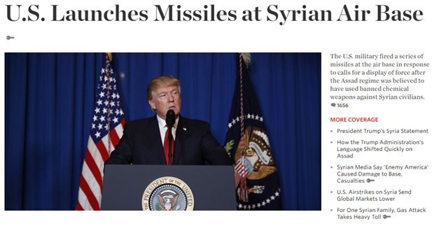 ABD basını Suriye'ye füze saldırısını işte böyle duyurdu - Resim: 3
