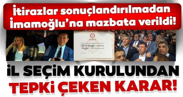 Ekrem İmamoğlu mazbatayı aldı Yeni Akit ve Sabah'ın manşetleri olay oldu - Resim: 1