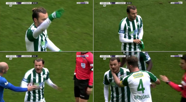 Bursaspor'da Yusuf Erdoğan sahayı terk etmek istedi - Resim: 0