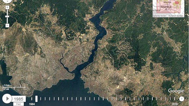 NASA yayınladı İstanbul Boğazı gün geçtikçe korku salıyor! - Resim: 3