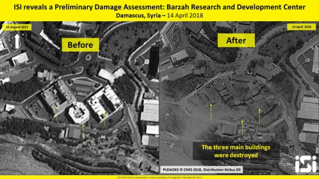 Suriye'deki tesisler böyle vuruldu! İşte uydu görüntüleri - Resim: 2