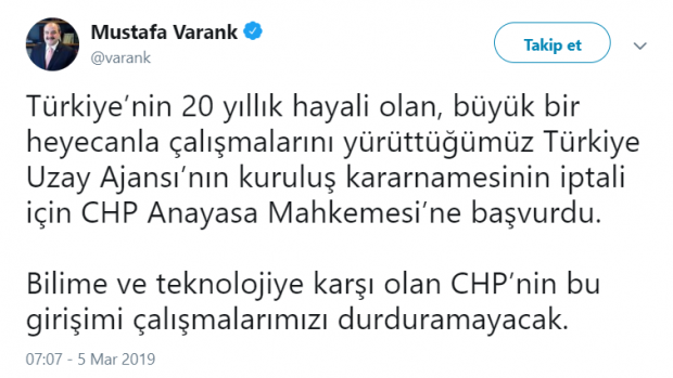 Bakan Varank açıkladı: CHP, Anayasa Mahkemesine başvurdu! - Resim: 0