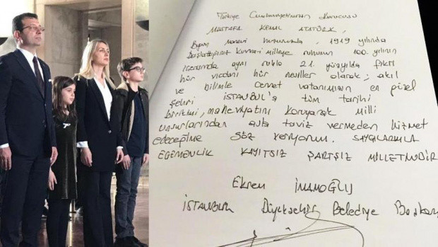 Erdoğan açıkladı! İmamoğlu'nun imzaladığı Anıtkabir defteri kaldırıldı - Resim: 0