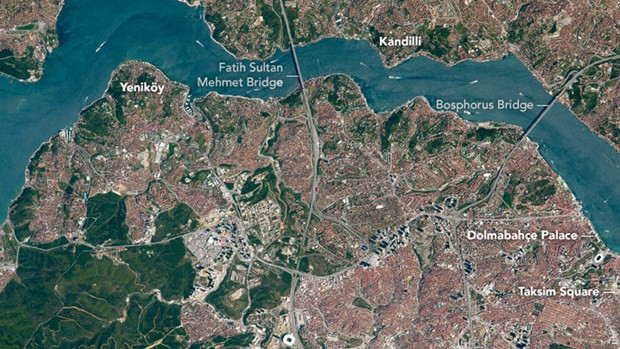 NASA yayınladı İstanbul Boğazı gün geçtikçe korku salıyor! - Resim: 1