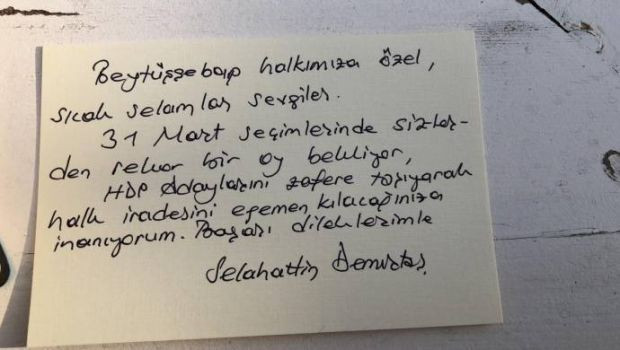 Selahattin Demirtaş’tan Beytüşşebap ve Tatvan'a yerel seçim mesajı! - Resim: 0