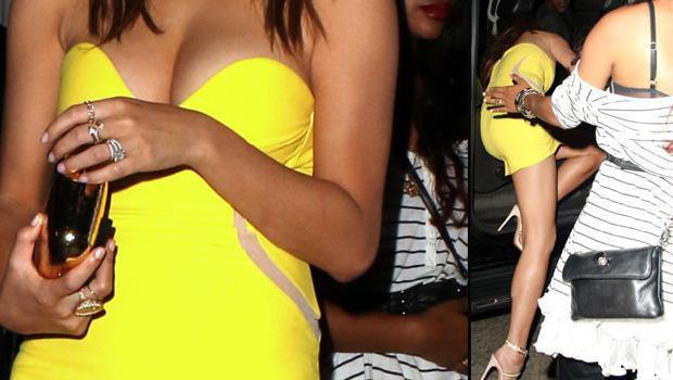 Elbisesi ünlü güzelin başına dert oldu - Resim: 1