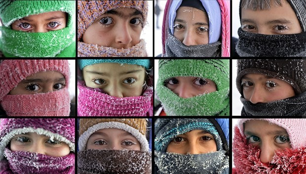 Erkenden yola çıkıyorlar kirpikleri bile dondu - Resim: 1