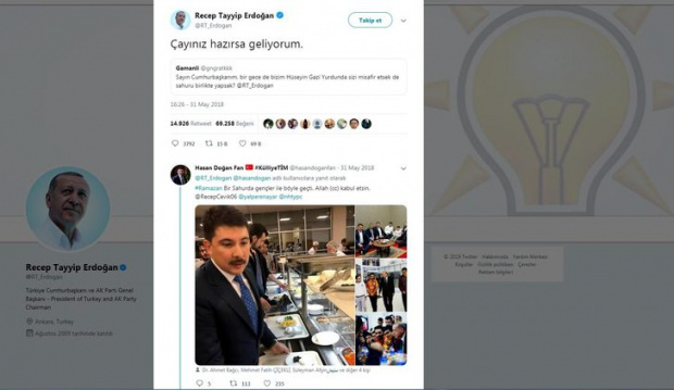 İşte Cumhurbaşkanı Erdoğan'ın rekor kıran tweeti! - Resim: 0