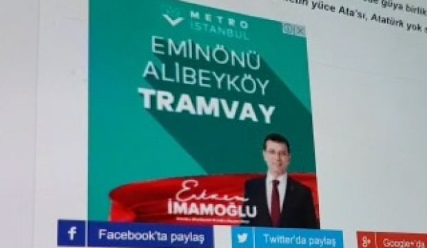 Ekrem İmamoğlu, yapılmış tramvayı vaadetti! - Resim: 0
