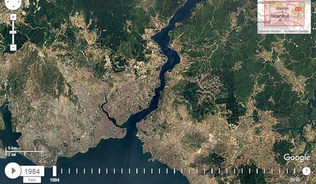 NASA yayınladı İstanbul Boğazı gün geçtikçe korku salıyor! - Resim: 2