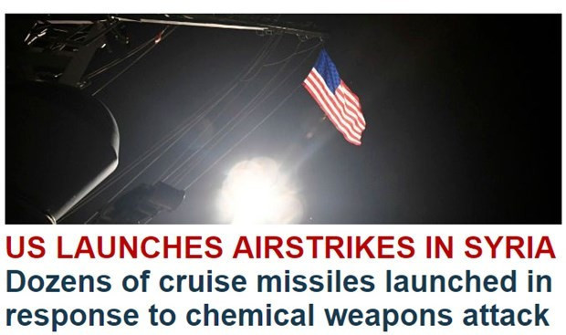 ABD basını Suriye'ye füze saldırısını işte böyle duyurdu - Resim: 4