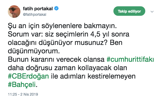 Fatih Portakal'dan seçim tweetleri: Erdoğan hazır değildi büyü bozuldu - Resim: 0