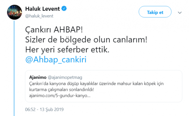 5 gündür kurtarılmayı bekleyen köpeğe Haluk Levent'ten yardım eli - Resim: 1