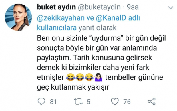 Buket Aydın, Dünya Tembeller Günü'nü gerçek sanıp haber yaptı! Radyocu ti'ye aldı - Resim: 0