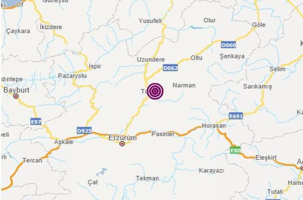 Erzurum'da 3,5 büyüklüğünde deprem - Resim: 0