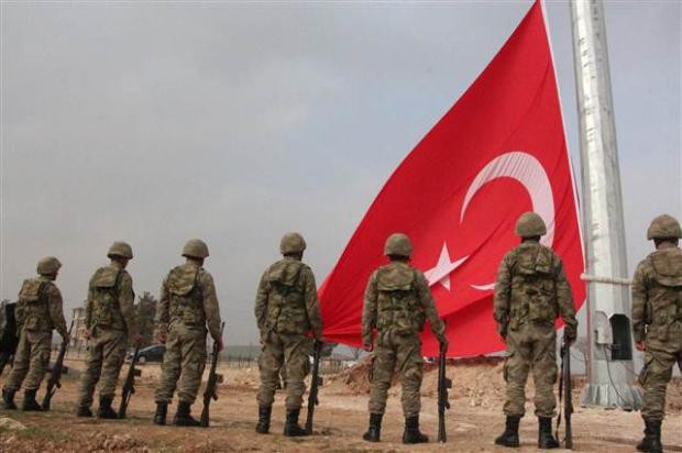 Kobani sınırında dev Türk bayrağı - Resim: 3