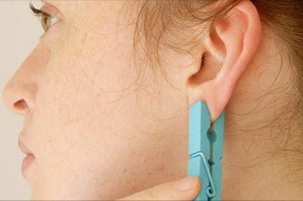 Kulağınıza mandal sıkıştırınca... İnanılmaz sonuç - Resim: 1