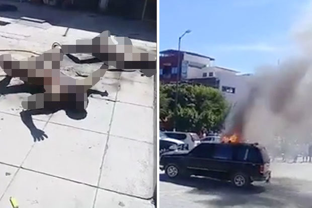 Dehşete düşüren olay! Nezaretten çıkarıp yaktılar çocuklar da izledi - Resim: 1