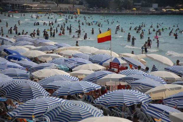 Bodrum,Marmaris ve Didim'de sahiller doldu taştı - Resim: 4