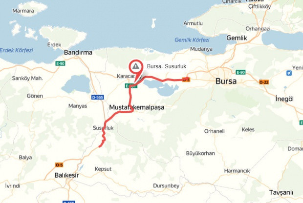 Navigasyon uygulamasının çıkardığı bayram trafik haritası - Resim: 4