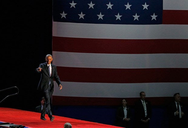 Obama veda ederken kendini tutamadı - Resim: 1