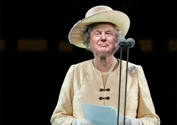 Donald Trump'a bakın bu sefer kraliçe oldu! - Resim: 4