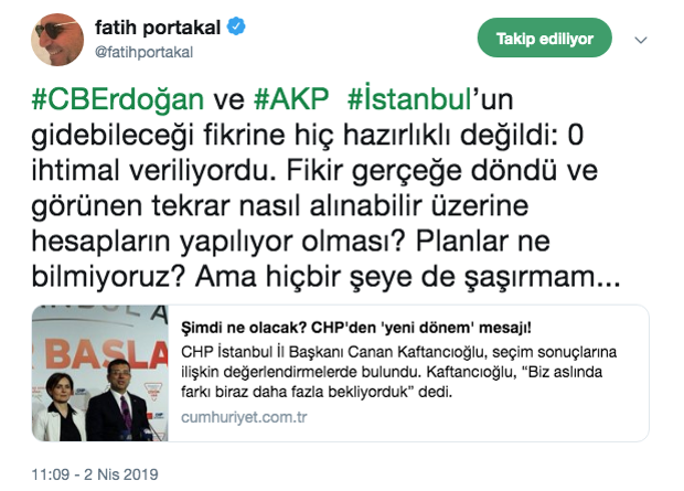 Fatih Portakal'dan seçim tweetleri: Erdoğan hazır değildi büyü bozuldu - Resim: 3