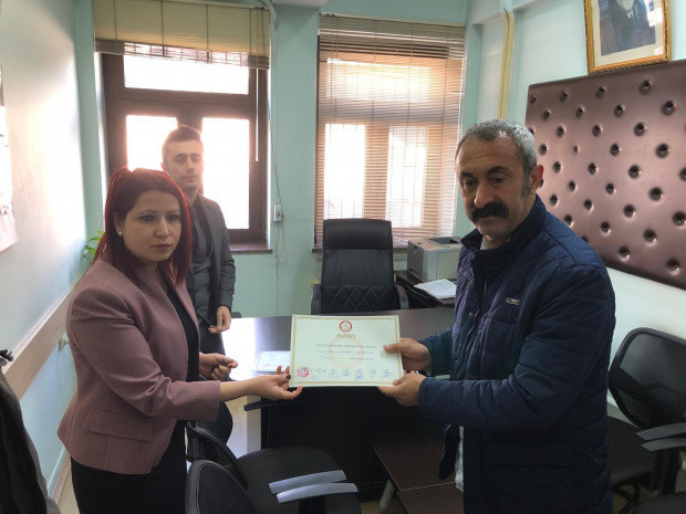 Tunceli'de Mehmet Fatih Maçoğlu mazbatasına kavuştu - Resim: 0