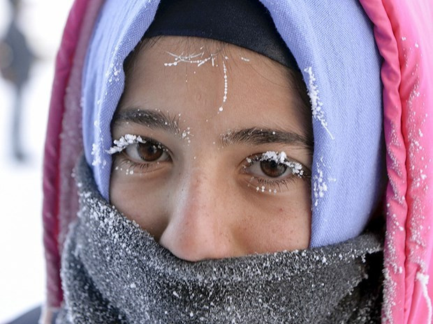 Erkenden yola çıkıyorlar kirpikleri bile dondu - Resim: 3