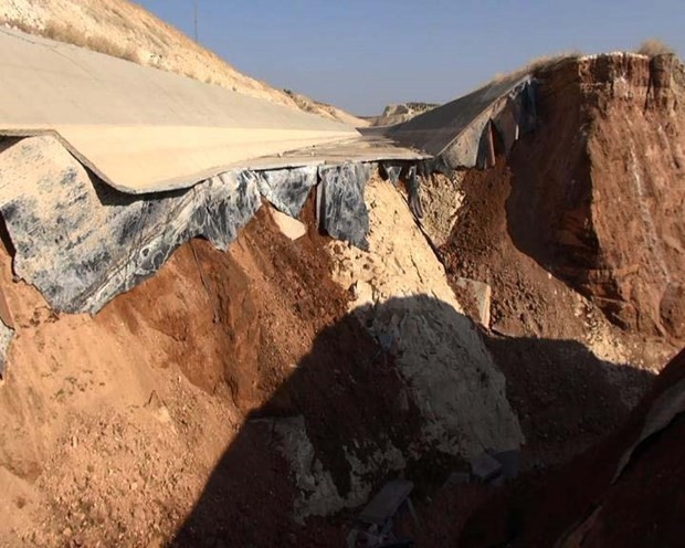 Suruç'ta sulama tüneli çöktü - Resim: 2