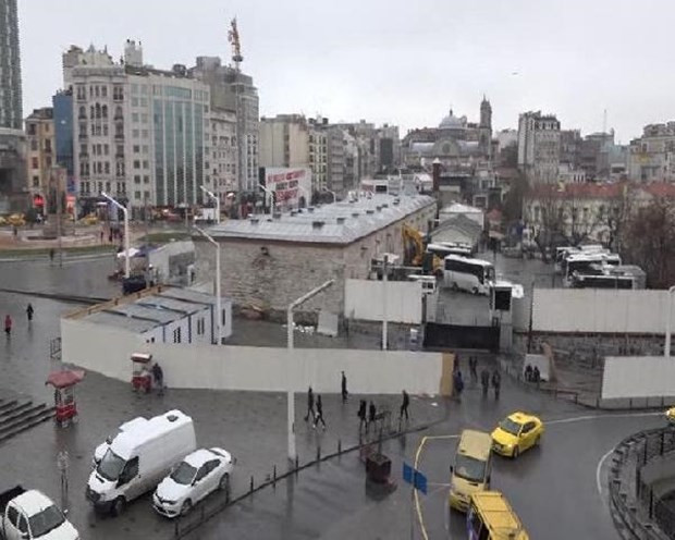 Taksim'e cami için şantiye kuruldu ilk görüntüler - Resim: 4