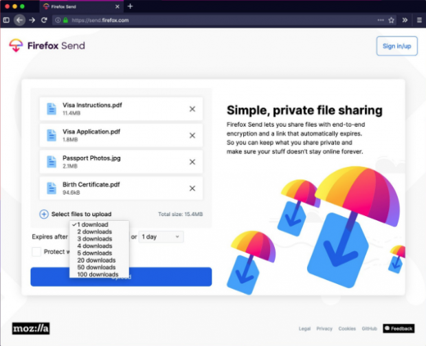 Firefox Send kullanıma sunuldu ne işe yarıyor? - Resim: 0