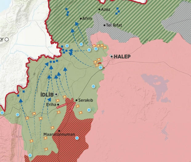 İdlib'te korkutan tablo! Türk askeri ile rejim güçleri arasında 1 kilometre kaldı - Resim: 0