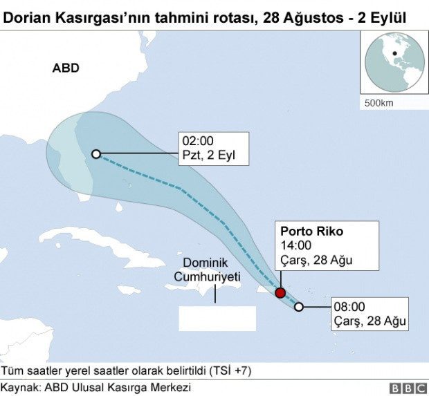 ABD alarmda!Dorian Kasırgası her an vurabilir Trump ziyaretini iptal etti! - Resim: 0