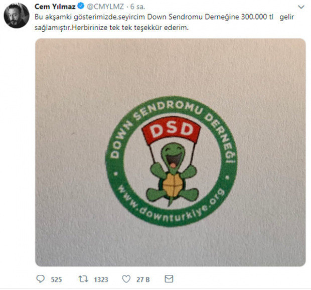 Cem Yılmaz, gösterisinin gelirini Down sendromu Derneği'ne bağışladı - Resim: 0