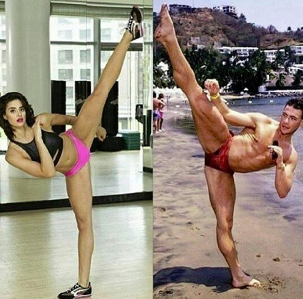 Jan Cloude Van Damme'nın kızına bakın babasının izinde - Resim: 1