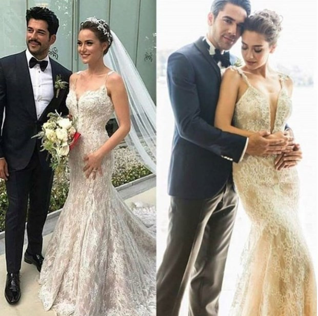 Burak Özçivit ve Fahriye Evcen evlendi! İşte yılın düğününden kareler - Resim: 3