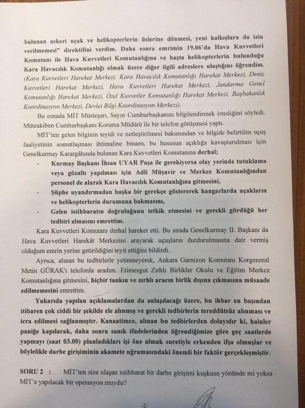 İşte Hulusi Akar'ın ifadesinin tam metni Mehmet Dişli detayı - Resim: 3