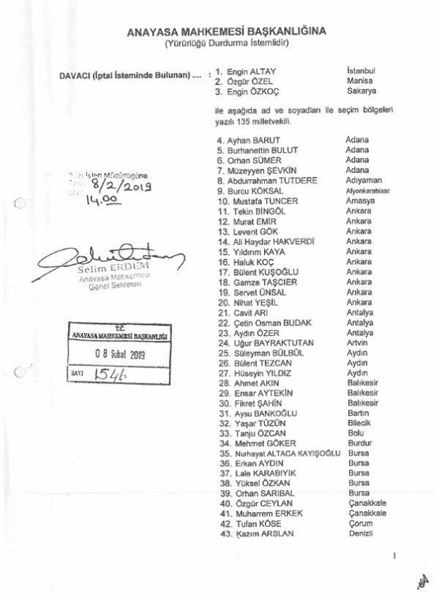 Bakan Varank açıkladı: CHP, Anayasa Mahkemesine başvurdu! - Resim: 3