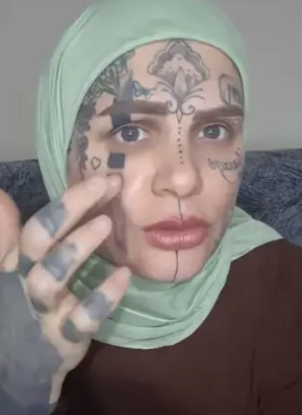 Yüzündeki dövmelerle gündem olan Nazan Ünal'ın yeni işi şaşırttı... - Resim: 4