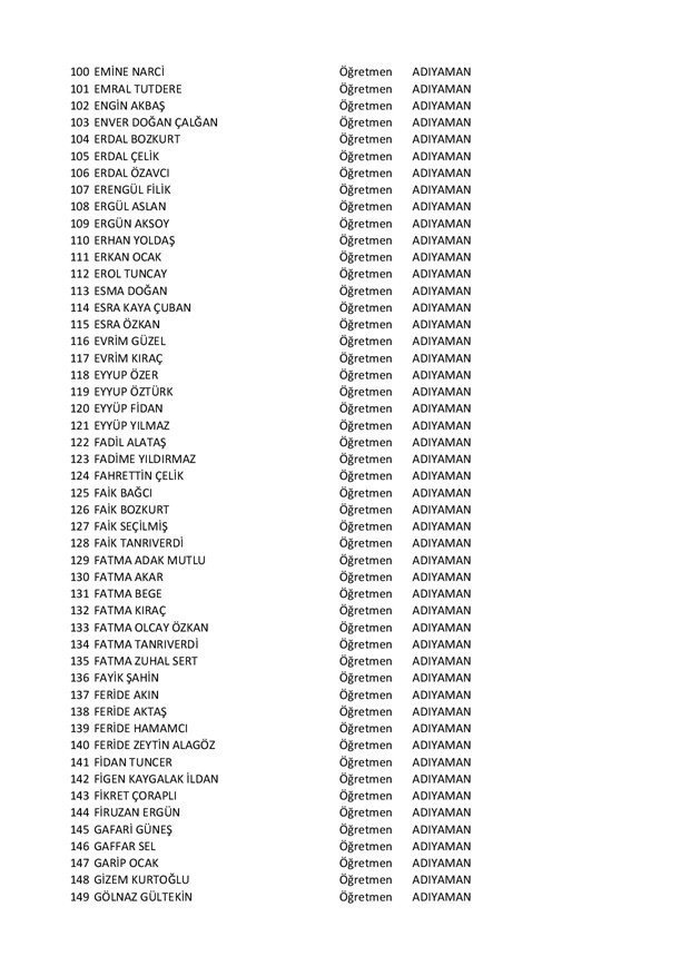 Görev iade edilen öğretmenlerin tam listesi 26 Kasım 2016 Resmi Gazete - Resim: 3