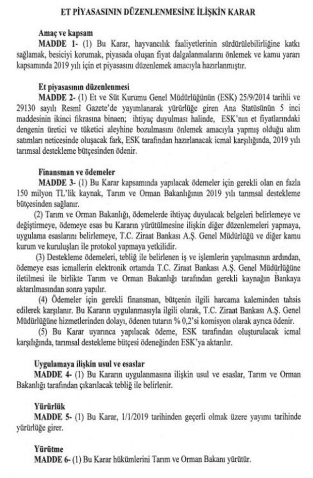 Erdoğan'dan et fiyatlarıyla ilgili önemli imza - Resim: 0