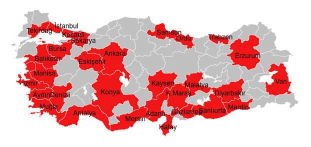 Türkiye büyükşehirlerine giriş çıkış yasaklandı! İşte 30 büyükşehirin listesi - Resim: 0